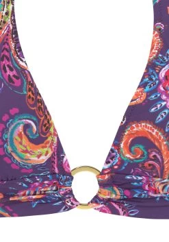 Vivance Triangelbikini Met Paarskleurige Paisleyprint -Beste Bikini Winkel vivance triangelbikini met paarskleurige paisleyprint paars 2